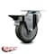 Service Caster 4'' Gray Poly Wheel Swivel Top Plate Caster Posi Brake SCC-20S414-PPUB-PLB - alternate 2